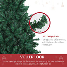 Laden Sie das Bild in den Galerie-Viewer, Künstlicher Weihnachtsbaum – 1,8 m, mit 1000 Ästen und stabilem Metallfuß
