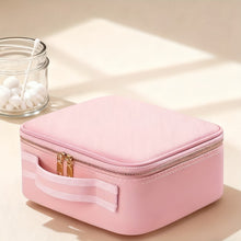 Laden Sie das Bild in den Galerie-Viewer, Kosmetiktasche mit Doppelspiegel, LED-beleuchtet. Make-up Tasche. Schminkkoffer für Damen