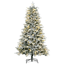 Laden Sie das Bild in den Galerie-Viewer, Künstlicher Weihnachtsbaum – 1,8 m mit Kunstschnee und LED-Lichtern