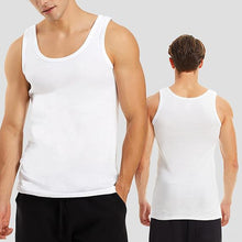 Laden Sie das Bild in den Galerie-Viewer, Herren Unterhemd – 5er Pack Tank Tops aus 100 % Baumwolle, schwarz