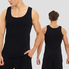 Laden Sie das Bild in den Galerie-Viewer, Herren Unterhemd – 5er Pack Tank Tops aus 100 % Baumwolle, schwarz