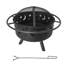 Laden Sie das Bild in den Galerie-Viewer, Feuerstelle mit Funkenschutz, rund Maße ca. ⌀ 76 x 60 cm Feuerschale