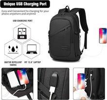 Laden Sie das Bild in den Galerie-Viewer, Laptop-Rucksack für Notebook mit Diebstahlsicherung für Reisen, Geschäft und Arbeit.