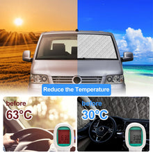 Laden Sie das Bild in den Galerie-Viewer, Sonnenschutz Perfekter Schutz 8-teilig für Ihren Volkswagen Bus VW T5 oder T6