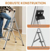 Extra schmale Aluminium-Klappleiter 110 cm. (Nur 5,3 cm Gesamtbreite)