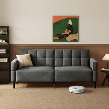 Laden Sie das Bild in den Galerie-Viewer, Sofa 3-Sitzer mit Schlaffunktion, Klappsofa, Schlafsofa mit verstellbarer Rückenlehne &amp; Armlehnen. Bettfunktion.