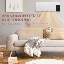 Laden Sie das Bild in den Galerie-Viewer, Heizlüfter zur Wandmontage 2000 W – Keramik-Wandheizung mit Fernbedienung, 2 Leistungsstufen