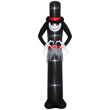 Laden Sie das Bild in den Galerie-Viewer, Aufblasbare Halloween-Dekoration – Aufblasbarer Halloween-Geist mit Hut, 306 cm