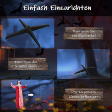 Laden Sie das Bild in den Galerie-Viewer, Halloween Dekoration Stehender Clown 165cm mit Licht- und Soundeffekt