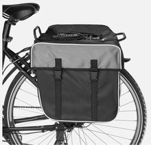 Laden Sie das Bild in den Galerie-Viewer, Doppel Gepäckträger Tasche Double für Fahrrad Fahrradtasche Gepäcktasche schwarz