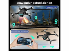 Laden Sie das Bild in den Galerie-Viewer, GPS-Drohne ohne EU-Drohnenführerschein! Achtung: Mit eingebautem Bildschirm! Ohne Smartphone nutzen.