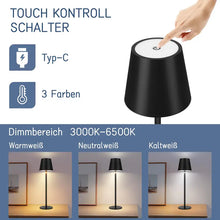 Laden Sie das Bild in den Galerie-Viewer, LED Lampe Esstisch Schreibtisch Nachttisch Gartentisch. Exklusiv. Touch-Funktion.