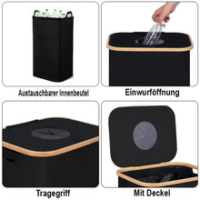 Laden Sie das Bild in den Galerie-Viewer, Waschbarer Recycling-Eimer 100 Liter – robust, platzsparend und faltbar