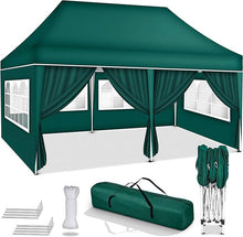 Laden Sie das Bild in den Galerie-Viewer, Faltpavillon wasserdicht. Pop Up. Mit 6 Seitenteilen. 3x6 Meter. Gartenzelt. Partyzelt. UV50+ Schutz. Einfaches Faltsystem.