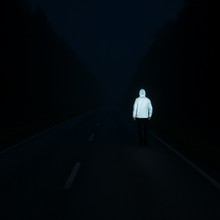 Laden Sie das Bild in den Galerie-Viewer, Reflektierende Lebensretter-Kapuzenjacke – winddicht, ideal für Nachtfahrten, Outdoor und urbane Streetwear Jacke