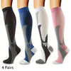 Kompressionssocken, lange Outdoor-Radfahr- & Laufsocken für Damen und Herren
