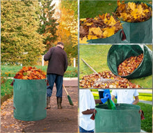 Laden Sie das Bild in den Galerie-Viewer, Doppelpack: 2x500 Liter Gartenabfallsack XXL. Gartentasche Riesiger Laubsack