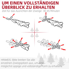 Laden Sie das Bild in den Galerie-Viewer, Weihnachtsbaum  180 cm Norwegische Fichte –  1046 Spitzen