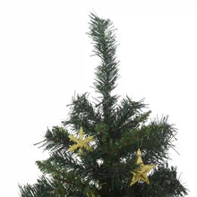 Laden Sie das Bild in den Galerie-Viewer, Weihnachtsbaum 120 cm, inkl. warmweißer LED-Kette und Baumschmuck, 307 Spitzen