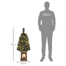 Laden Sie das Bild in den Galerie-Viewer, Künstlicher Weihnachtsbaum mit LED-Lichtern – 90 cm, dimmbar mit 8 Modi