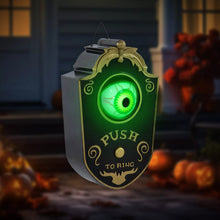 Laden Sie das Bild in den Galerie-Viewer, Halloween Dekoration Türklingel Dekoration mit LED-Lichter, Soundfunktion
