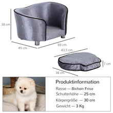 Laden Sie das Bild in den Galerie-Viewer, Hundesofa Katzensofa Premium - Komfort und Stil.