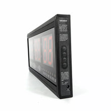 Laden Sie das Bild in den Galerie-Viewer, LED-Wand- &amp; Tischuhr, Jumbo-Uhrzeit, 48cm Breite, Hygro-/Thermometer