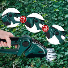 Laden Sie das Bild in den Galerie-Viewer, Akku-Heckenschere Strauchschere Gartenschere Rasenschere. Inkl. 2x Akku plus Ladegerät.