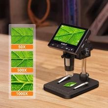 Laden Sie das Bild in den Galerie-Viewer, Digitales Mikroskop 1000X USB 4,3" LCD-Bildschirm