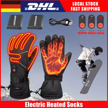 Laden Sie das Bild in den Galerie-Viewer, Handschuhe beheizbar mit 2 x 5000 mAh Akku. Für Skiurlaub, Motorrad. Im Winter in kalten Zeiten.