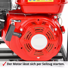 Laden Sie das Bild in den Galerie-Viewer, Wasserpumpe mit 6,5 PS Motor (4-Takt). 3 Zoll Schlauchanschluss. 60.000 Liter / Stunde Förderleistung.