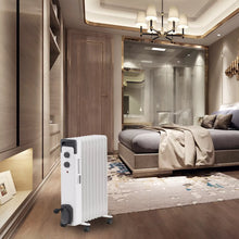 Laden Sie das Bild in den Galerie-Viewer, Neues Modell 2025: Radiator Heizung. 2000 Watt. Einstellbar mit Thermostat. Mit Rippen. Ölheizung.