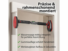 Laden Sie das Bild in den Galerie-Viewer, Klimmzugstange für Türrahmen, Lock-Funktion, verstellbar, bis 300 kg