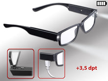 Laden Sie das Bild in den Galerie-Viewer, LED Lesebrille (Inkl. Akkus): Modische Lesehilfe mit integriertem LED-Leselicht. Testen Sie 6 Wochen. Es ist genial!