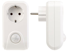 Laden Sie das Bild in den Galerie-Viewer, Bewegungsmelder Stecker: Steckdose mit PIR-Bewegungsmelder, 3.680 Watt Schalt-Leistung (Lichtsensor Steckdose)