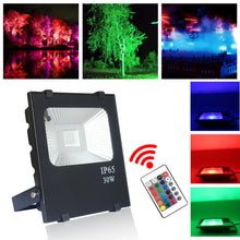 Laden Sie das Bild in den Galerie-Viewer, LED-Strahler mit RGB-Farbwechsler und Fernbedienung 30 - 100 Watt