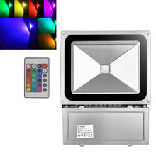 Laden Sie das Bild in den Galerie-Viewer, LED-Strahler mit RGB-Farbwechsler und Fernbedienung 30 - 100 Watt