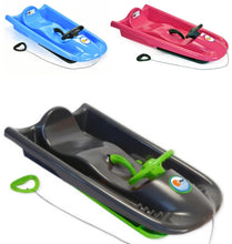 Laden Sie das Bild in den Galerie-Viewer, Lenkschlitten Lenkbob Schlitten. Entwickelt und produziert in Deutschland. Für Kinder ab 6+ und Erwachsene bis 85 kg.